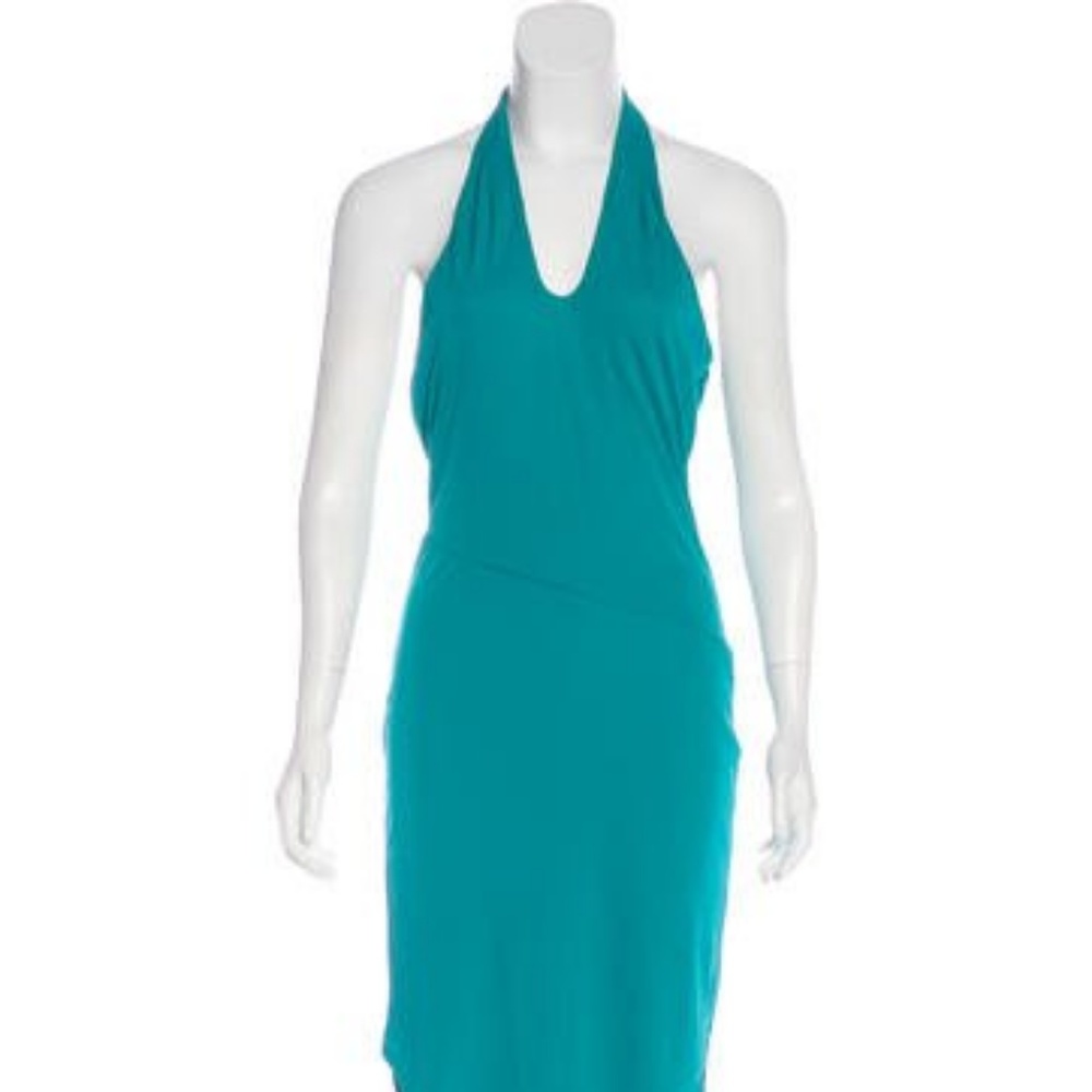 HALSTON HERITAGE MIDI HALTER DRESS W/ TAGS